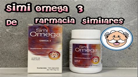 omega 3 en farmacias similares|simi omega 3 precio.